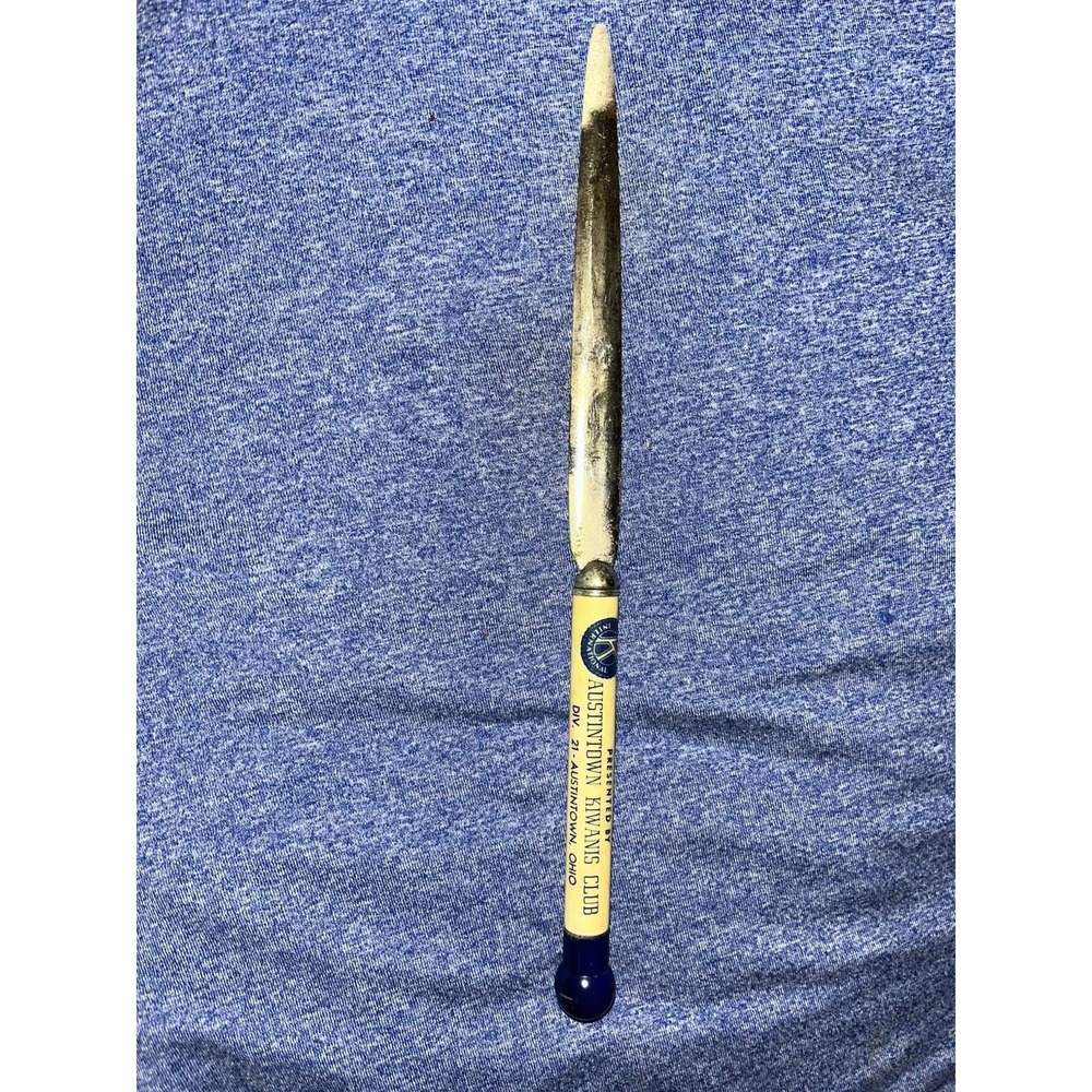 Vintage Rare Austintown Kiwanis Club Mail Letter Opener Ohio
